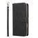 iPhone 17 Pro Max 9 Card Slots Zipper Wallet Bag Leather Phone Case - Black