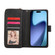 iPhone 17 Pro Max 9 Card Slots Zipper Wallet Bag Leather Phone Case - Black