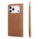 iPhone 17 Pro Max 9 Card Slots Zipper Wallet Bag Leather Phone Case - Brown