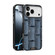 iPhone 17 Pro Max ABEEL Beast Pattern 6D Micro-Embossed MagSafe Genuine Leather Phone Case - Blue