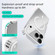 iPhone 17 Pro Max ABEEL MagSafe Magnetic Color Ring Anti-scratch Transparent Phone Case - Far Peak Blue