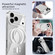iPhone 17 Pro Max ABEEL MagSafe Magnetic Color Ring Anti-scratch Transparent Phone Case - White