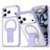 iPhone 17 Pro Max Acrylic Hybrid TPU MagSafe Holder Phone Case - Lavender Purple