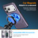 iPhone 17 Pro Max Alloy Rotating Holder MagSafe Shockproof Phone Case - Dark Purple