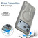 iPhone 17 Pro Max Armor Magsafe Holder PC Hybrid TPU Phone Case - Grey