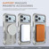 iPhone 17 Pro Max Armor Magsafe Holder PC Hybrid TPU Phone Case - Grey