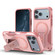 iPhone 17 Pro Max Armor Magsafe Holder PC Hybrid TPU Phone Case - Pink