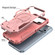 iPhone 17 Pro Max Armor Magsafe Holder PC Hybrid TPU Phone Case - Pink