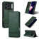 iPhone 17 Pro Max AZNS Magnetic Calf Texture Flip Leather Phone Case - Dark Green