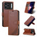 iPhone 17 Pro Max AZNS Sheepskin Texture Flip Leather Phone Case - Brown