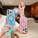 iPhone 17 Pro Max Bright Shadow Magsafe Discoloration Phone Case with Wrist Strap - Purple