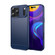 iPhone 17 Pro Max Brushed Texture Carbon Fiber TPU Phone Case - Blue