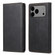 iPhone 17 Pro Max Business Solid Color Magnetic RFID Leather Phone Case - Black