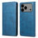 iPhone 17 Pro Max Business Solid Color Magnetic RFID Leather Phone Case - Blue