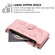 iPhone 17 Pro Max Butterfly Love Flower Multi-card Zipper Wallet Leather Phone Case - Pink