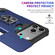 iPhone 17 Pro Max Camera Shield Card Slot PC+TPU Phone Case - Blue
