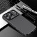 iPhone 17 Pro Max Carbon Fiber Texture Shockproof TPU Phone Case - Black