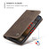 iPhone 17 Pro Max CaseMe 013 Multifunctional Horizontal Flip Leather Phone Case - Coffee