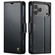 iPhone 17 Pro Max CaseMe 023 Butterfly Buckle Litchi Texture RFID Anti-theft Leather Phone Case - Black