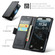 iPhone 17 Pro Max CaseMe 023 Butterfly Buckle Litchi Texture RFID Anti-theft Leather Phone Case - Black