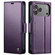 iPhone 17 Pro Max CaseMe 023 Butterfly Buckle Litchi Texture RFID Anti-theft Leather Phone Case - Purple