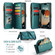 iPhone 17 Pro Max CaseMe C36 Card Slots Zipper Wallet RFID Anti-theft Leather Phone Case - Blue