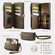 iPhone 17 Pro Max CaseMe C39 RFID Blocking Zipper Wallet Leather Phone Case with Crossbody Strap - Coffee