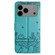 iPhone 17 Pro Max Cat Embossing Pattern Leather Phone Case with Lanyard - Blue
