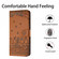 iPhone 17 Pro Max Cat Embossing Pattern Leather Phone Case with Lanyard - Brown