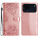 iPhone 17 Pro Max Cherry Blossom Butterfly Skin Feel Embossed PU Phone Case - Rose Gold