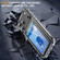 iPhone 17 Pro Max Crystal Clear Card Slot PC Hybrid TPU Phone Case - Transparent