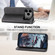 iPhone 17 Pro Max Cubic Grid Calf Texture Magnetic Leather Phone Case - Black