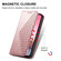 iPhone 17 Pro Max Cubic Grid Calf Texture Magnetic Leather Phone Case - Rose Gold