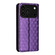 iPhone 17 Pro Max Cubic Grid Texture Flip Leather Phone Case - Purple