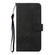 iPhone 17 Pro Max Cubic Skin Feel Flip Leather Phone Case - Black