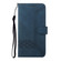 iPhone 17 Pro Max Cubic Skin Feel Flip Leather Phone Case - Blue