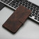 iPhone 17 Pro Max Cubic Skin Feel Flip Leather Phone Case - Brown