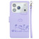 iPhone 17 Pro Max Cute Cats RFID Leather Phone Case - Purple