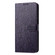 iPhone 17 Pro Max Daisy Embossed Leather Phone Case - Dark Purple