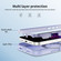 iPhone 17 Pro Max Defend Rugged Gear Holder MagSafe Phone Case - Light Purple + Transparent Purple