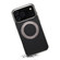 iPhone 17 Pro Max Denior A23 Magnetic Holder Electroplating Genuine Leather Phone Case - Black