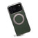 iPhone 17 Pro Max Denior A23 Magnetic Holder Electroplating Genuine Leather Phone Case - Green