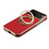 iPhone 17 Pro Max Denior A23 Magnetic Holder Electroplating Genuine Leather Phone Case - Red