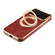 iPhone 17 Pro Max Denior A23 Retro Flower Texture Magnetic Holder Electroplating Genuine Leather Phone Case - Red
