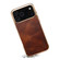 iPhone 17 Pro Max Denior Oil Wax Leather Electroplating Phone Case - Brown