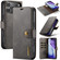 iPhone 17 Pro Max DG.MING Crazy Horse Texture Detachable Magnetic Leather Phone Case - Grey