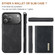 iPhone 17 Pro Max DG.MING M1 Series 3-Fold Multi Card Wallet Leather Phone Case - Black
