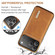 iPhone 17 Pro Max DG.MING M1 Series 3-Fold Multi Card Wallet Leather Phone Case - Brown
