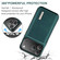 iPhone 17 Pro Max DG.MING M1 Series 3-Fold Multi Card Wallet Leather Phone Case - Green