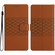 iPhone 17 Pro Max Diamond Embossed Skin Feel Leather Phone Case - Brown
